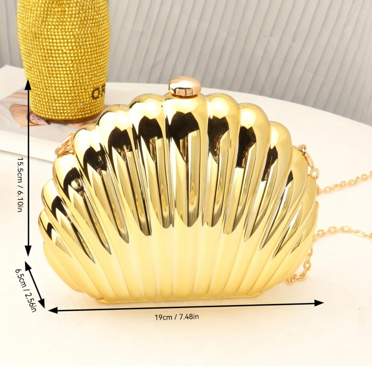 Aurora Shell Clutch