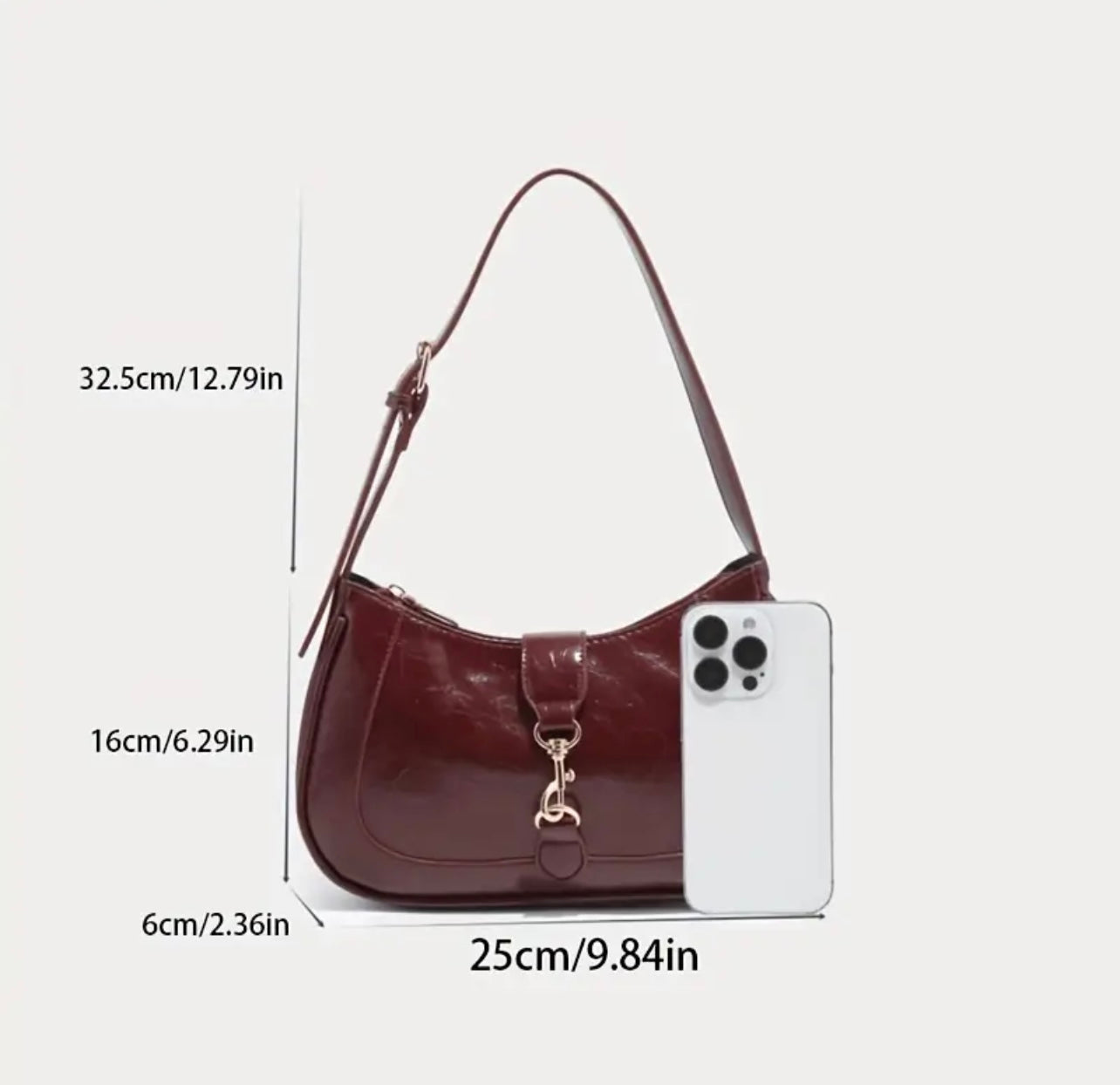 Burgundy Hobo
