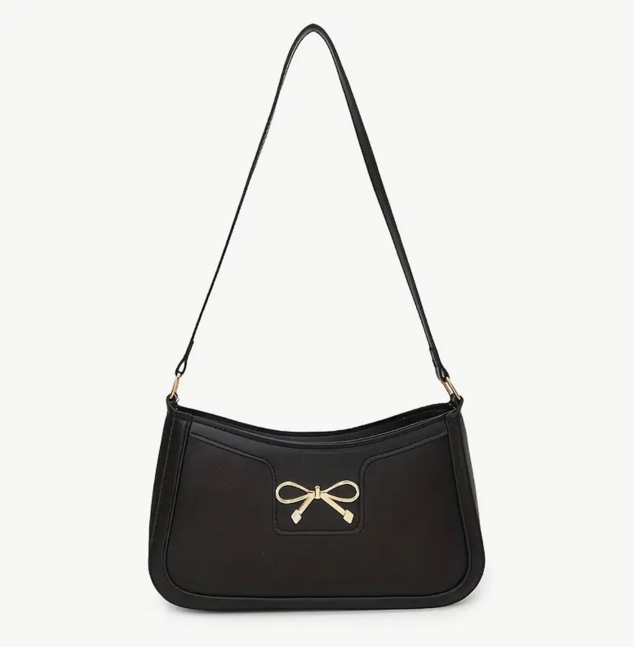 The Belle Noire Bow Bag Black
