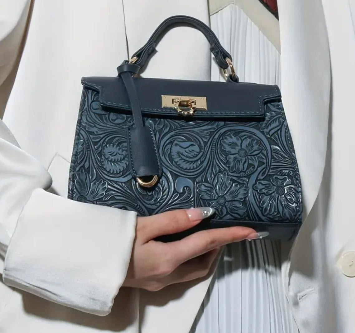 Midnight Embossed Bag