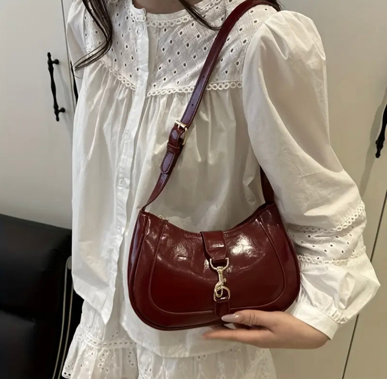 Burgundy Hobo
