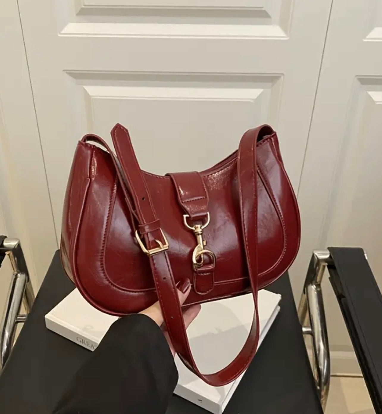 Burgundy Hobo