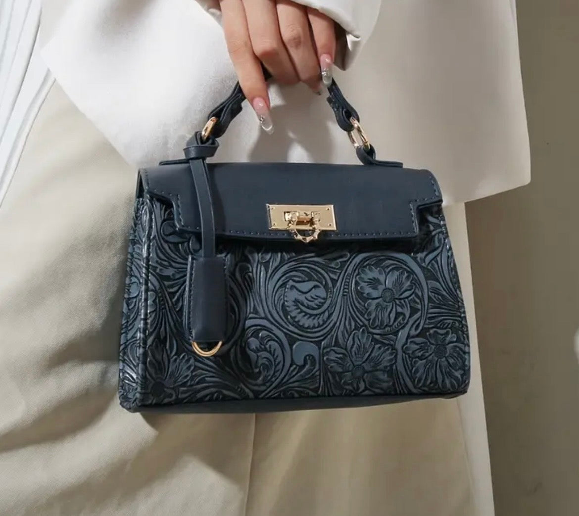 Midnight Embossed Bag